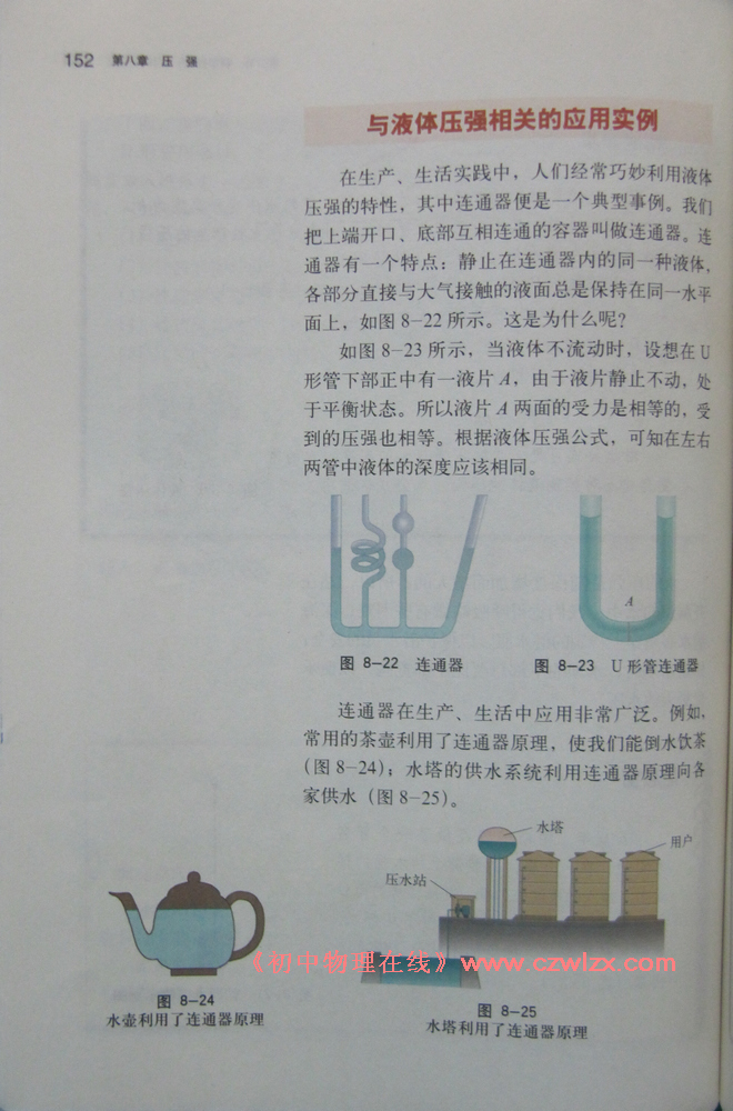 《8.2科学探究:液体的压强》5
