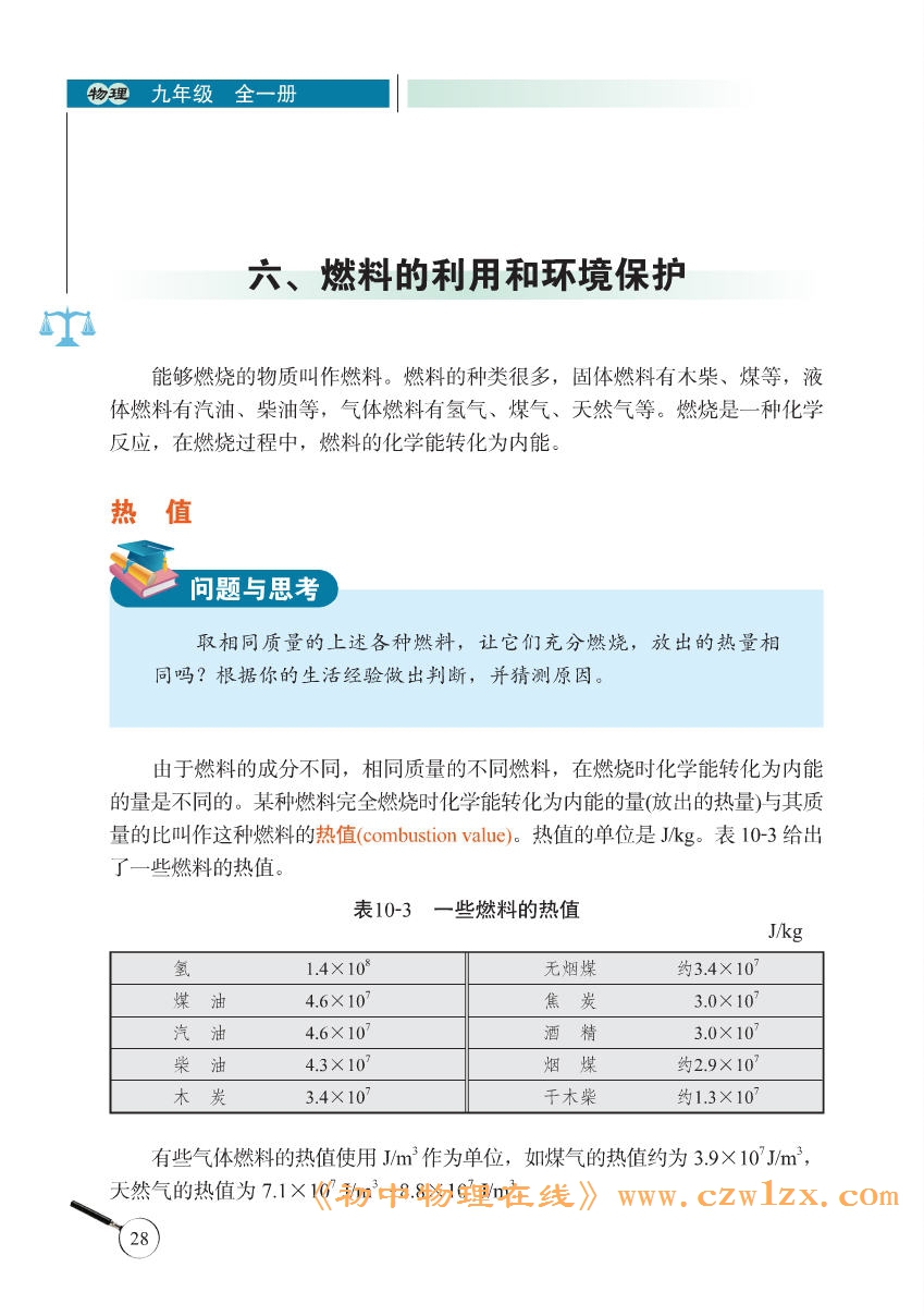 《10.6燃料的利用和环境保护》1
