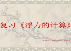上科版八年级上册物理《浮力的计算》复习课课堂实录